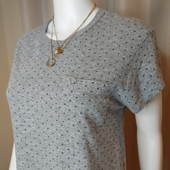 MONROW CROPPED POCKET TEE IN GREY, M - Picture 3 of 9